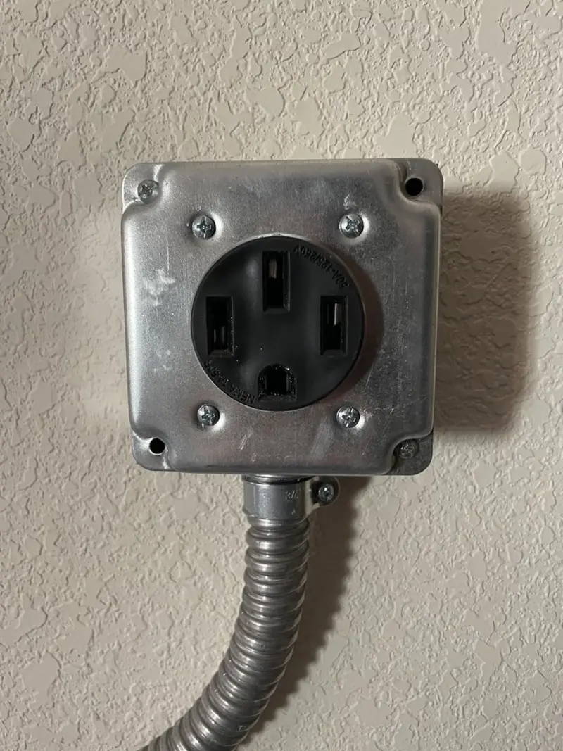 NEMA 14-50 outlet installed for Electrical Panel Upgrade in Lucerne